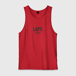 Майка мужская хлопок Lapti, цвет: красный
