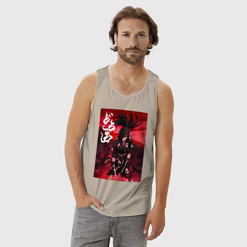 Мужская майка Дороро Хяккимару мечник / Миндальный – фото 3