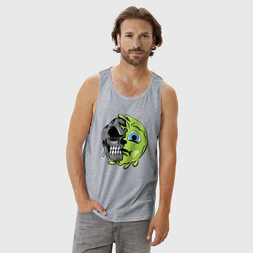 Мужская майка Green smile / Меланж – фото 3