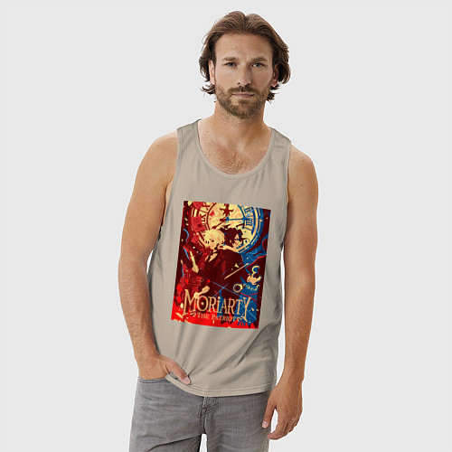 Мужская майка Уильям Джеймс Мориарти Шерлок Холмс / Миндальный – фото 3