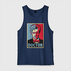 Майка мужская хлопок Doctor, цвет: тёмно-синий