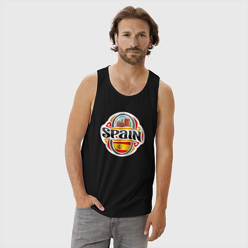 Мужская майка Это Испания / Черный – фото 3
