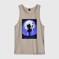 Майка мужская хлопок Реинкарнация безработного Рокси Мигурдия волшебниц, цвет: миндальный