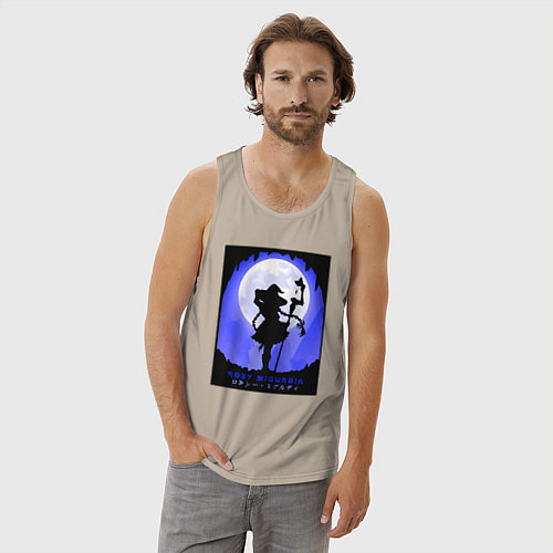 Мужская майка Реинкарнация безработного Рокси Мигурдия волшебниц / Миндальный – фото 3