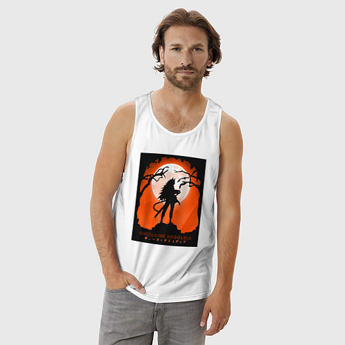 Мужская майка Реинкарнация безработного Гилейн Дедорудия / Белый – фото 3