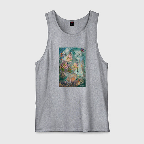 Мужская майка Позитивная Абстрактная Картина / Меланж – фото 1