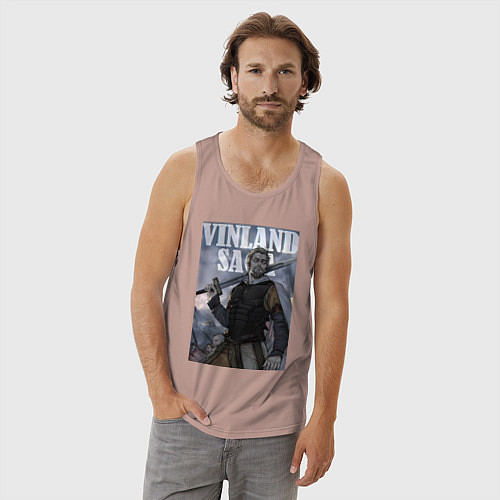 Мужская майка Сага о Винланде Аскеладд / Пыльно-розовый – фото 3
