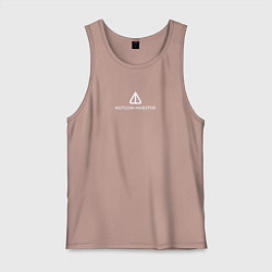 Майка мужская хлопок Notcoin, цвет: пыльно-розовый