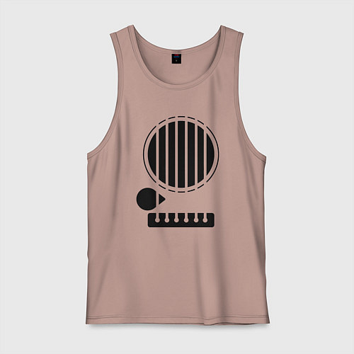 Мужская майка Моя гитара / Пыльно-розовый – фото 1