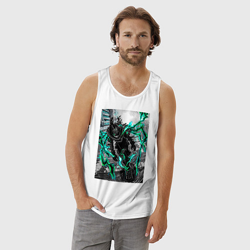 Мужская майка Моя геройская академия Идзуку Мидория причуда / Белый – фото 3