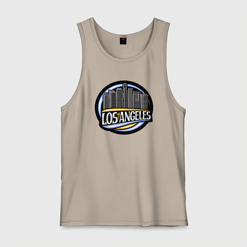 Мужская майка Los Angeles city / Миндальный – фото 1