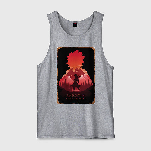 Мужская майка Хвост Феи Нацу Драгнил / Меланж – фото 1