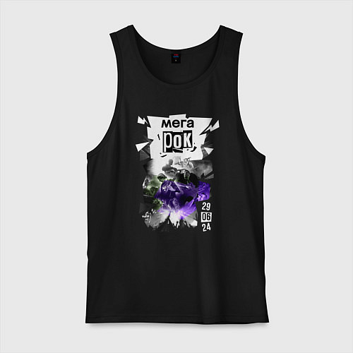 Мужская майка Фестиваль - Мегарок / Черный – фото 1