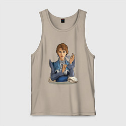 Майка мужская хлопок Кассандра - RimWorld, цвет: миндальный