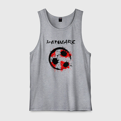 Мужская майка Сборная Дании / Меланж – фото 1