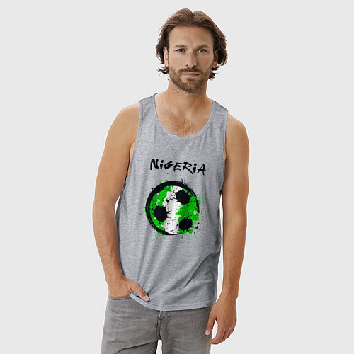 Мужская майка Сборная Нигерии / Меланж – фото 3
