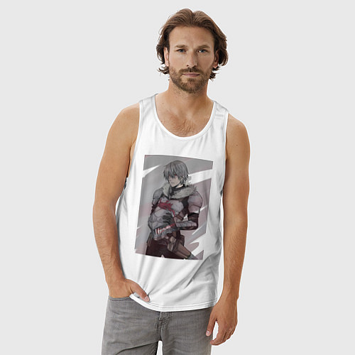 Мужская майка Убийца гоблинов воин рыцарь / Белый – фото 3