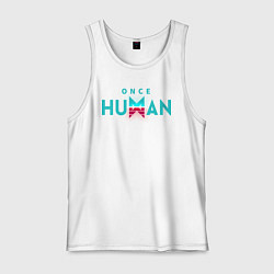 Мужская майка Once human logo