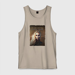 Майка мужская хлопок Elden ring - Shadow of the erdtree, цвет: миндальный