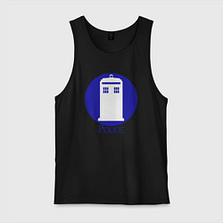 Мужская майка Tardis police