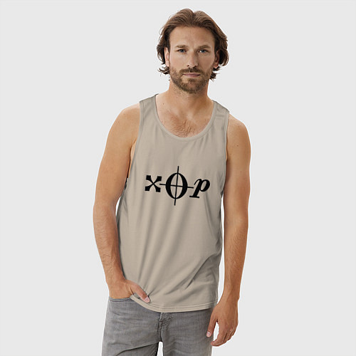 Мужская майка Хор чёрный / Миндальный – фото 3