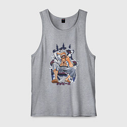 Майка мужская хлопок One piece дым smoke, цвет: меланж