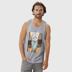 Майка мужская хлопок Фрирен ребенок, цвет: меланж — фото 2