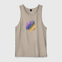 Мужская майка Орнамент со скрипичным ключом