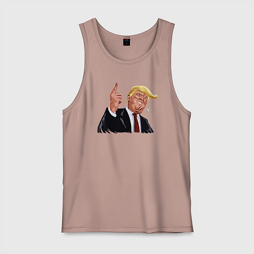Мужская майка Речь Трампа / Пыльно-розовый – фото 1