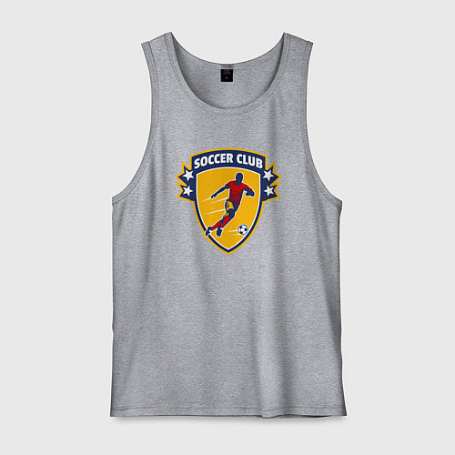 Мужская майка Soccer club / Меланж – фото 1
