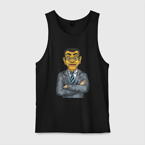 Мужская майка Человек кукла / Черный – фото 1