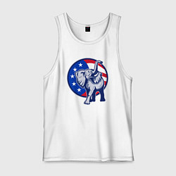 Мужская майка USA elephant