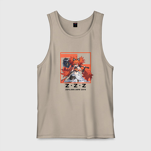 Мужская майка Коляда - Zenless Zone Zero / Миндальный – фото 1