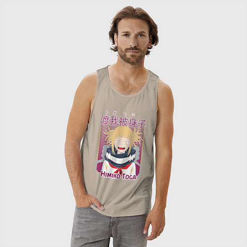 Мужская майка Моя Геройская академия Химико Того / Миндальный – фото 3