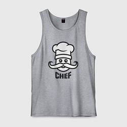 Майка мужская хлопок Chef, цвет: меланж