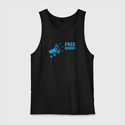Майка мужская хлопок Free Durov, цвет: черный