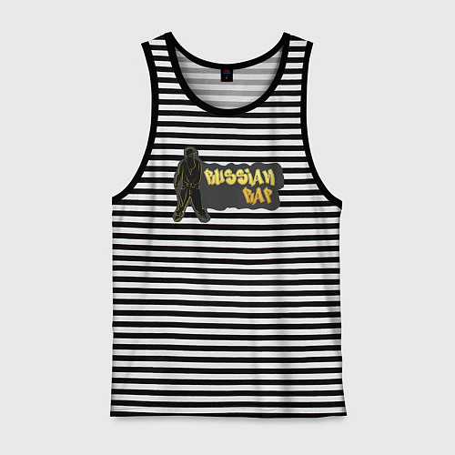 Мужская майка Рэпер / Черная тельняшка – фото 1