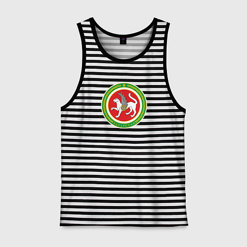 Мужская майка Татарстан 16 / Черная тельняшка – фото 1