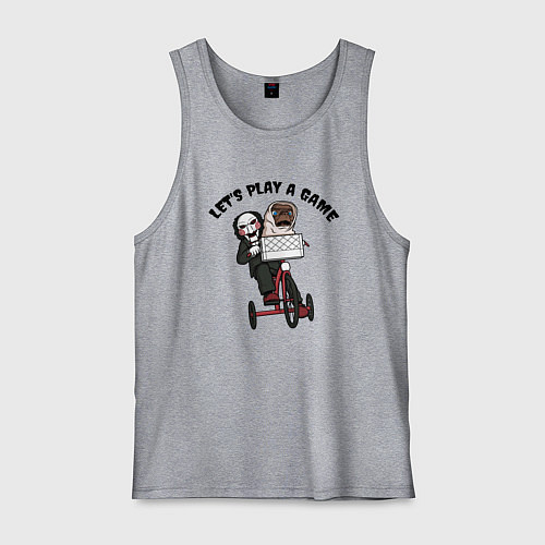 Мужская майка Инопланетянин - Пила / Меланж – фото 1