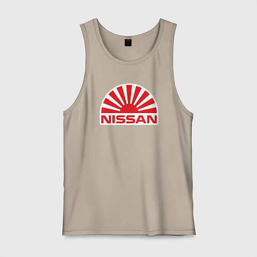 Мужская майка Nissan car / Миндальный – фото 1