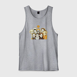 Майка мужская хлопок Exo милые персонажи, цвет: меланж