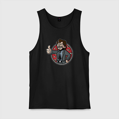 Мужская майка Крутой профессор / Черный – фото 1