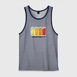 Майка мужская хлопок КвадроBEER, цвет: синяя тельняшка