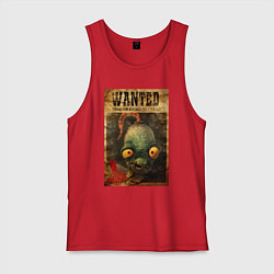 Майка мужская хлопок Oddworld - wanted, цвет: красный