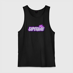 Майка мужская хлопок Supervive logo, цвет: черный