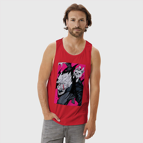Мужская майка Дандадан Кэн Такакура / Красный – фото 3