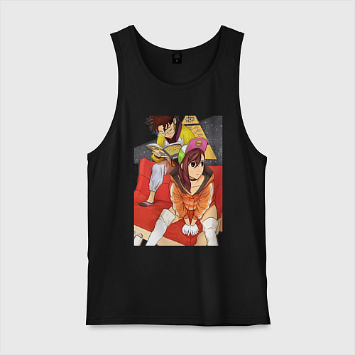 Мужская майка Дандадан: Момо Аясэ / Черный – фото 1