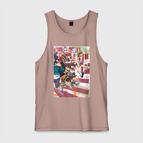 Мужская майка Дандадан: Момо Аясэ / Пыльно-розовый – фото 1