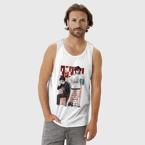 Мужская майка Такакура Момо Аясэ / Белый – фото 3