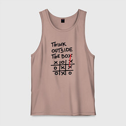 Мужская майка Думай нестандартно